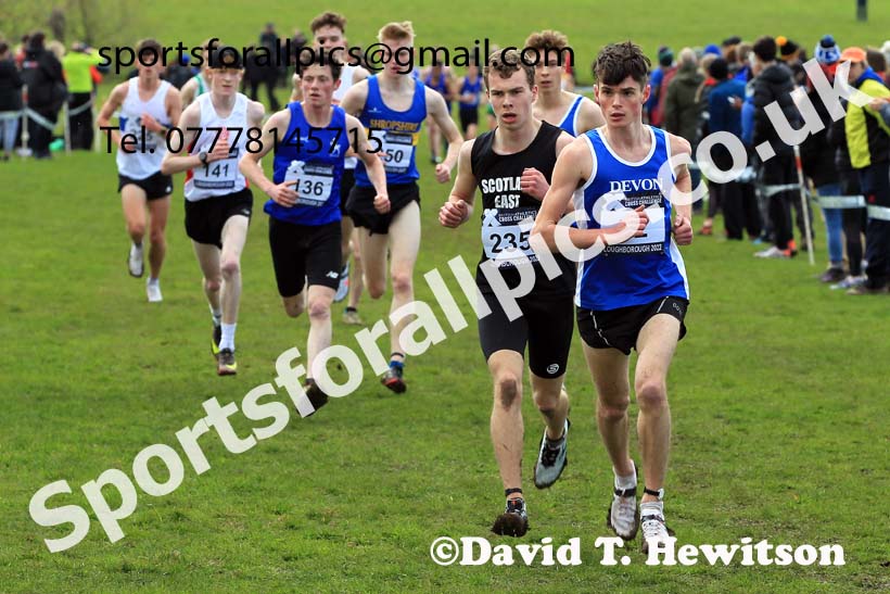 Mens Under-20s 2022 CAU Inter Counties Cross Country, Prestwold Hall, Loughborough.  Photo: David T. Hewitson/Sports for All Pics